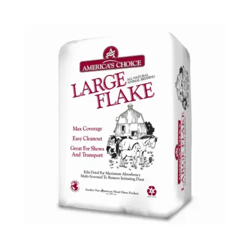 America's Choice 532.67P2LGEAC Large Flake Animal Bedding, 2.5- 8.0 Cu. Ft. Expanded Natural
