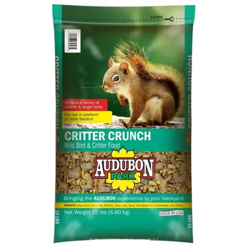 Audubon Park 12243 Wild Bird Food, Critter Crunch, 15 lb