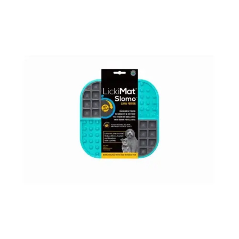 INNOVATIVE PET PRODUCTS PTY LTD LM3001TQ-DR Slo-Mo Dog Feeder Mat, Turquoise