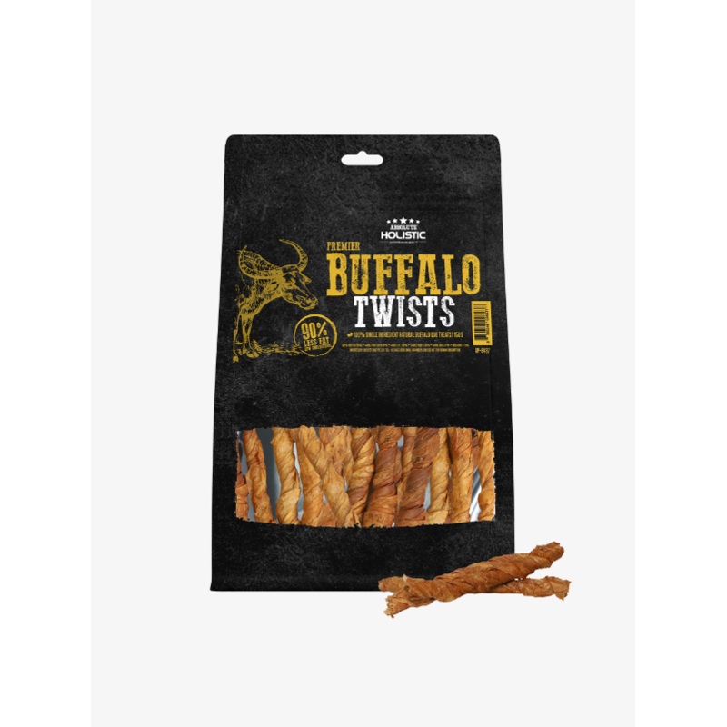 Absolute Holistic Premier Dog Treats Buffalo Twists 150g