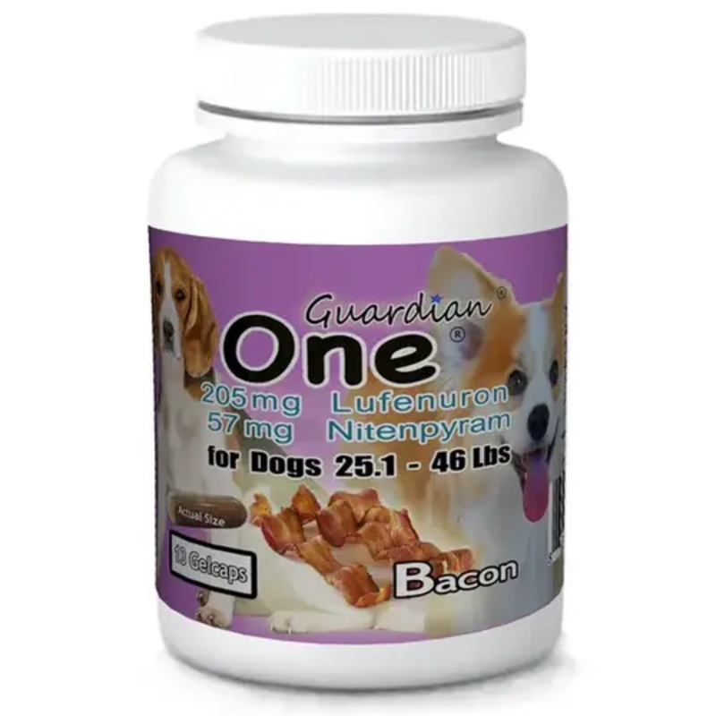 Guardian Pets Inc 13842618 GUARDIAN ONE COMBO FLEA GELCAPS FOR DOGS 25.1-46LBS,