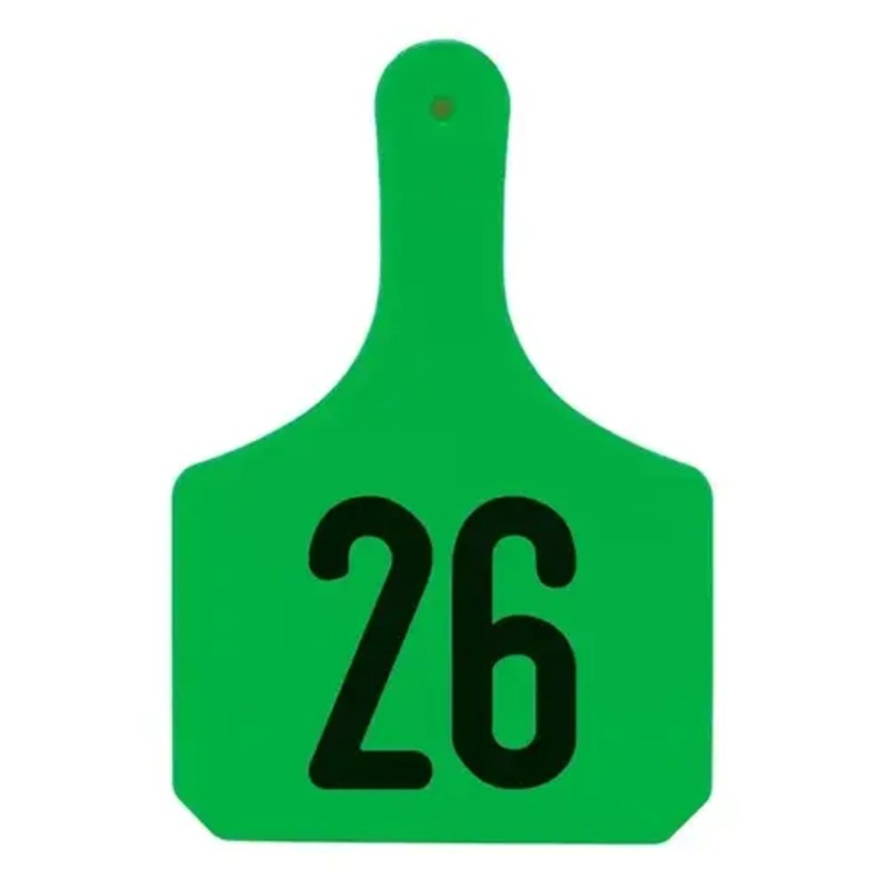 Y-TEX Y0510026 Y-Tex Numbered Cow Y-Tag Ear Tags - Green - Numbered 26-50