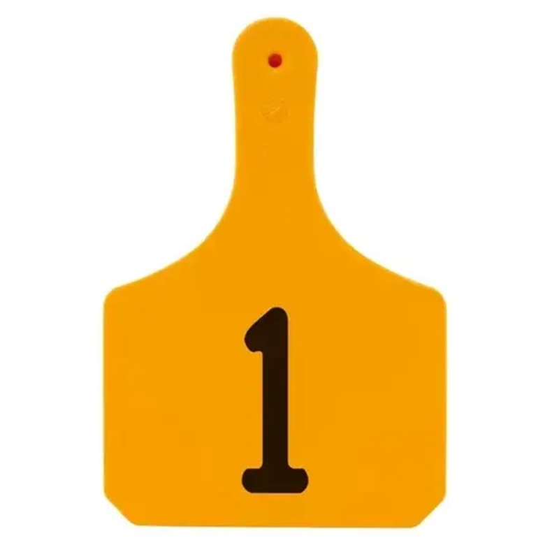 Y-TEX Y0502001 Y-Tex Numbered Cow Y-Tag Ear Tags - Orange - Numbered 1-25