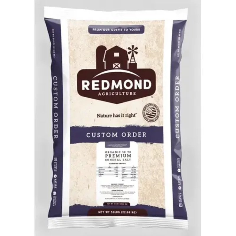 Redmond Minerals, Inc / Trophy Rock 50LB Redmond Beef Mineral with Garlic - 50 lb. Bag